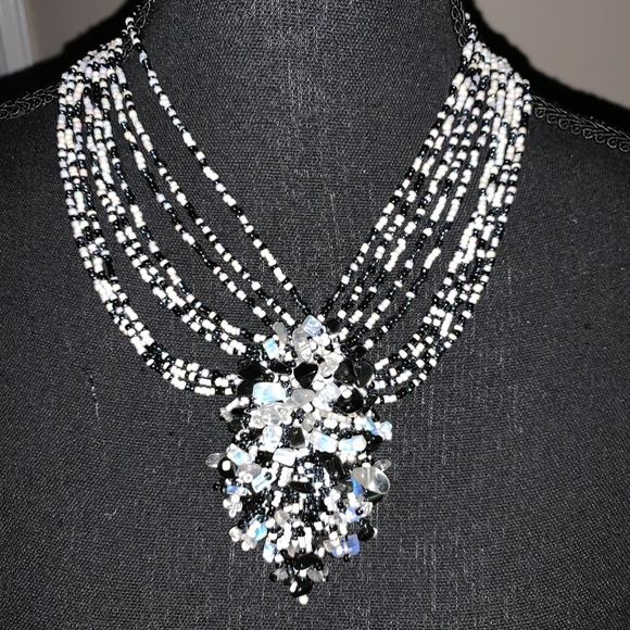 Haute Couture Beaded Necklace - Picture 2 of 5